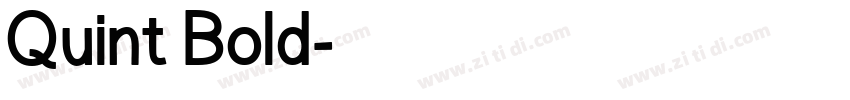 Quint Bold字体转换